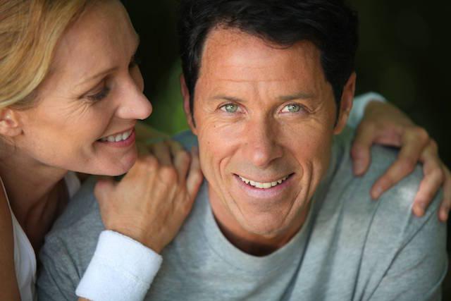 man with dental implants smiling in simi valley ca