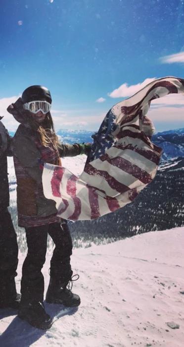 Patriotic Snowboarding Hygienist